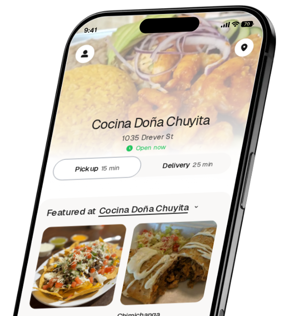 Cocina Doña Chuyita app preview