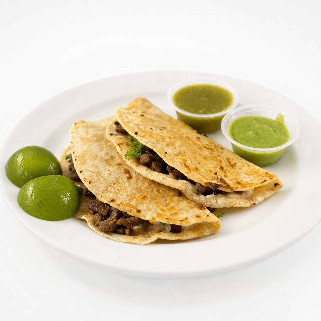 Quesadilla w/meat.